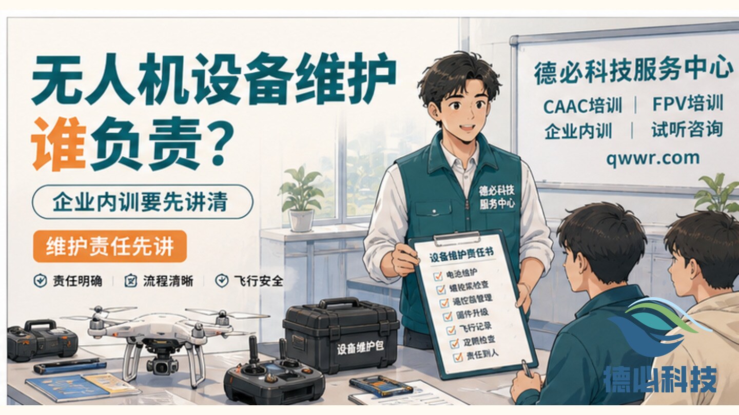 无人机设备维护谁负责,企业内训要先讲清