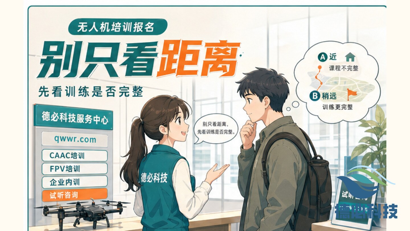 无人机培训报名别只看近,先看训练是否完整