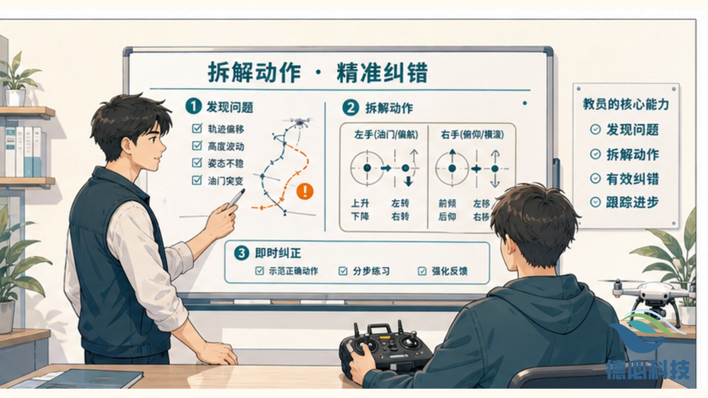 无人机教员怎么选,先看纠错方式