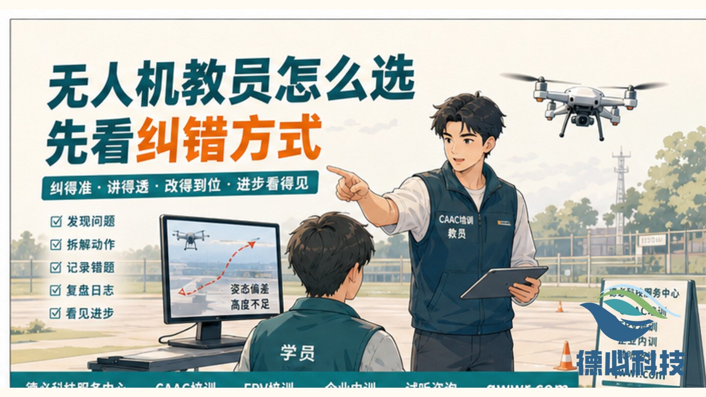 无人机教员怎么选,先看纠错方式