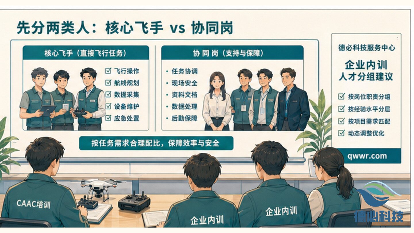 企业内训人数怎么定,先分核心飞手和协同岗