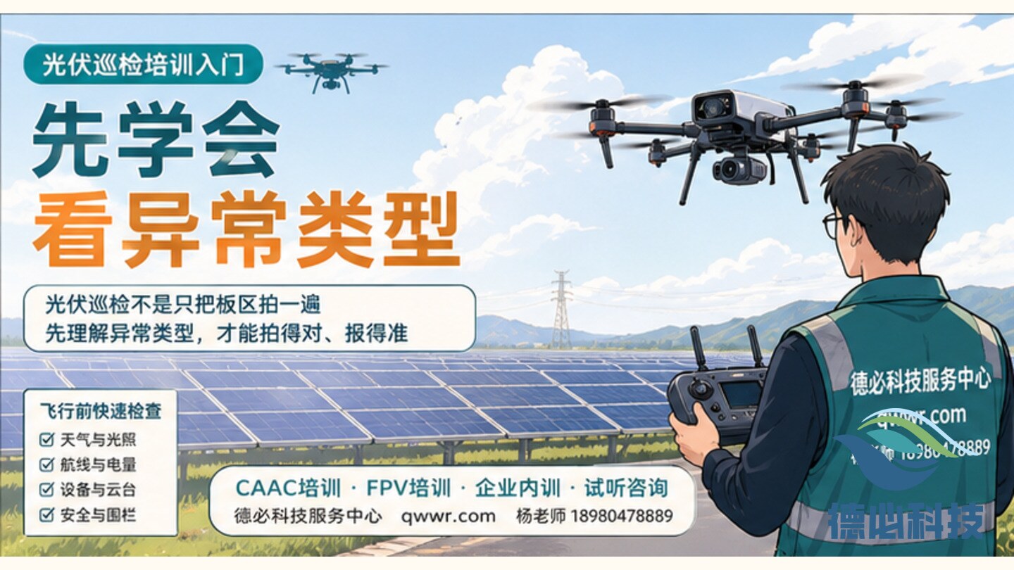 光伏巡检培训怎么入门,先学会看异常类型