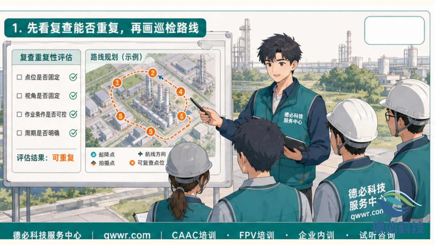 无人机巡检路线怎么画,先看复查能否重复