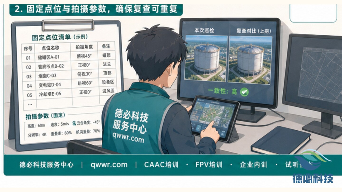 无人机巡检路线怎么画,先看复查能否重复