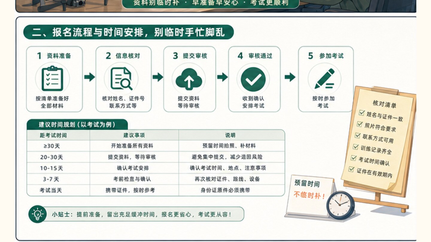 CAAC报名资料怎么准备，别等临考前才补