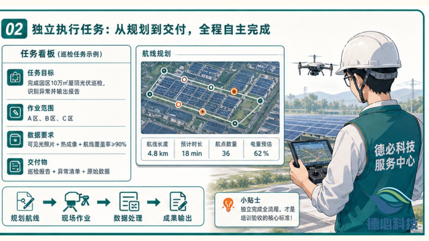 无人机企业培训验收,先看能不能独立完成任务