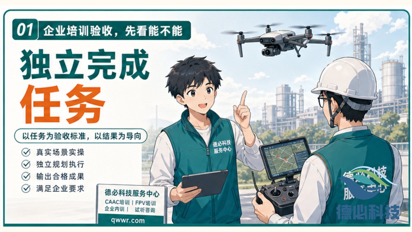 无人机企业培训验收,先看能不能独立完成任务