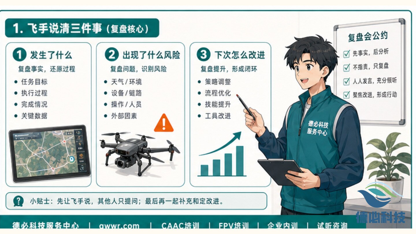 无人机复盘会怎么开,先让飞手说清三件事