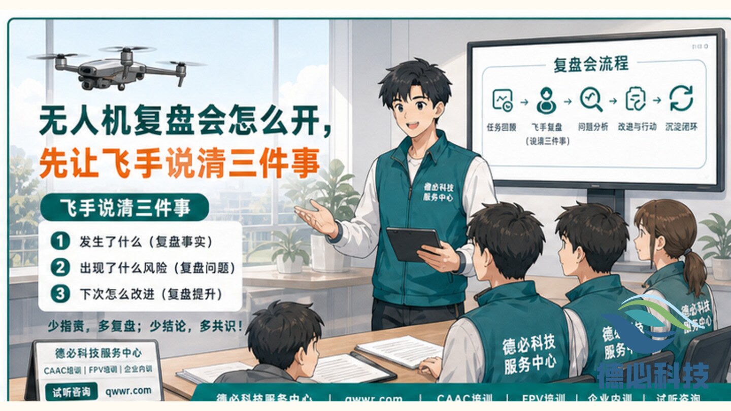 无人机复盘会怎么开,先让飞手说清三件事