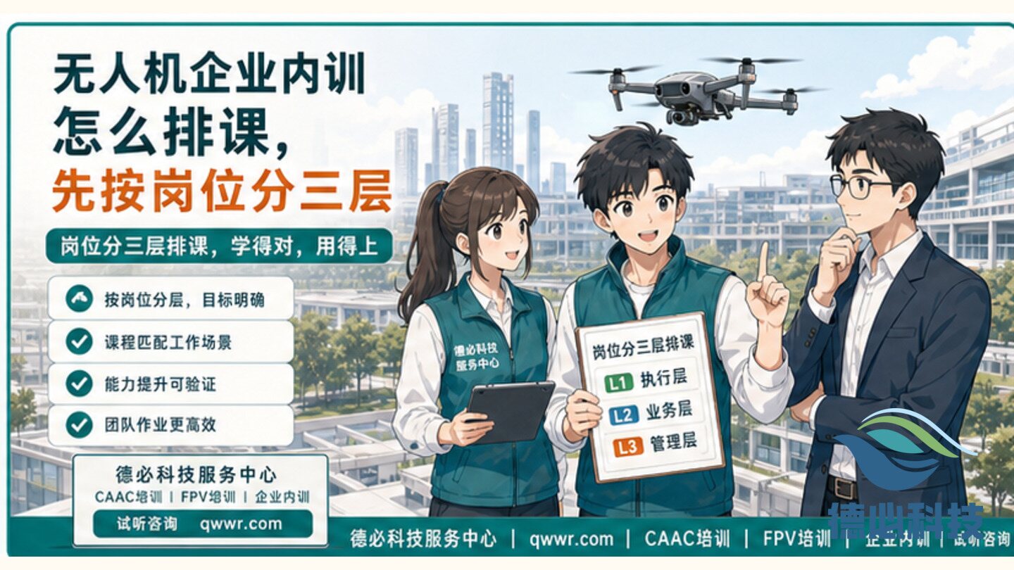 无人机企业内训怎么排课,先按岗位分三层