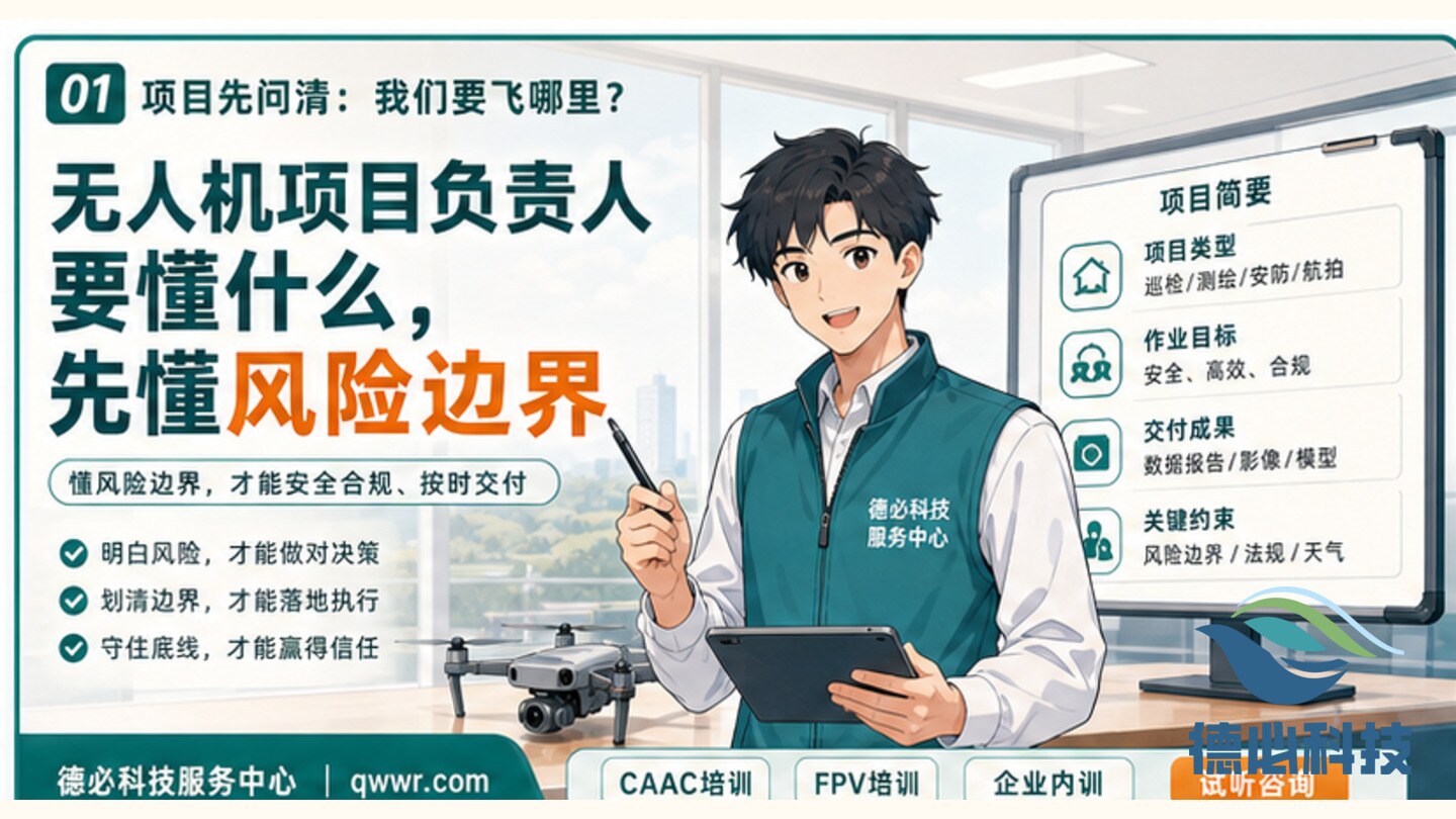 无人机项目负责人要懂什么,先懂风险边界