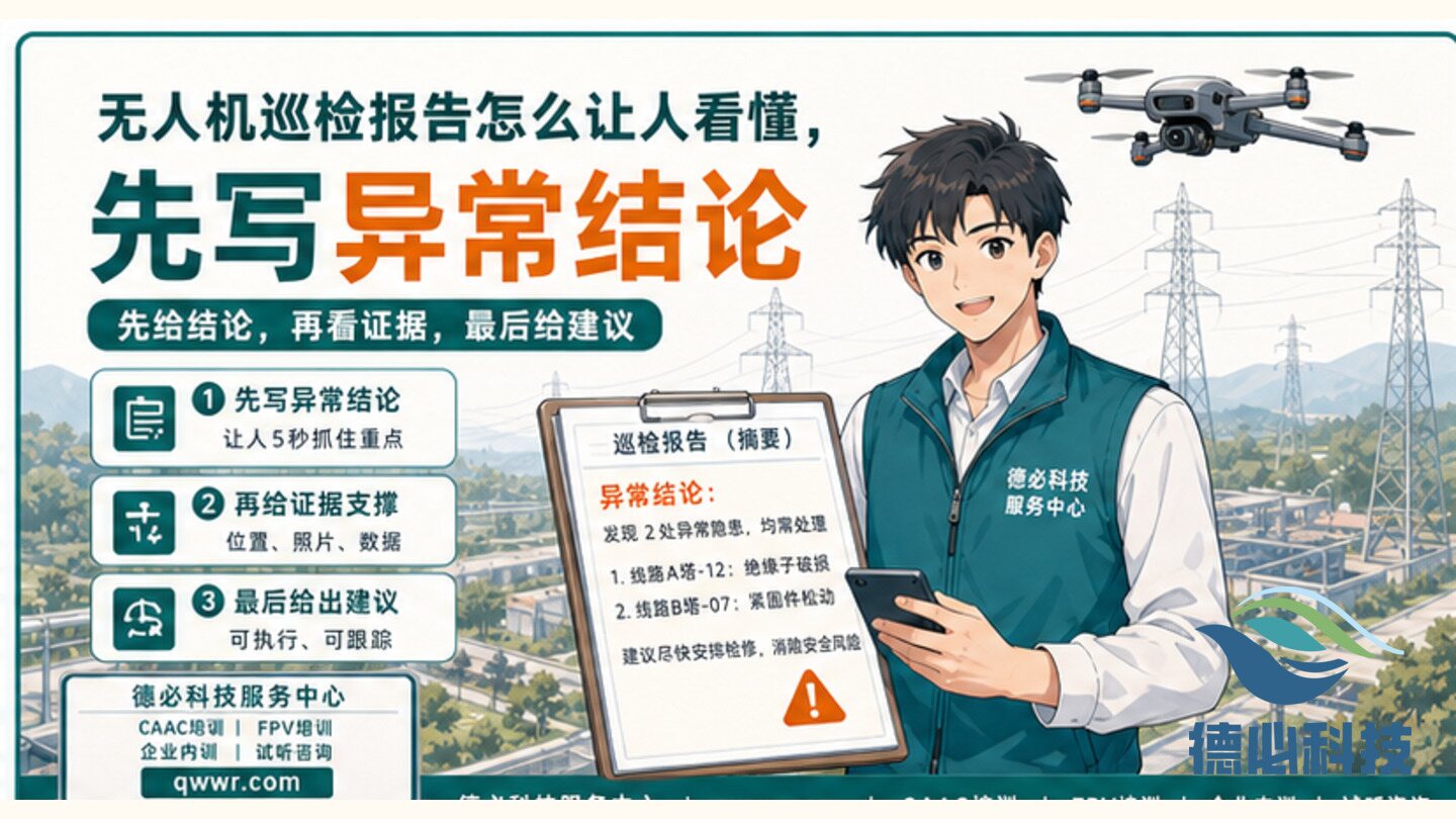 无人机巡检报告怎么让人看懂,先写异常结论