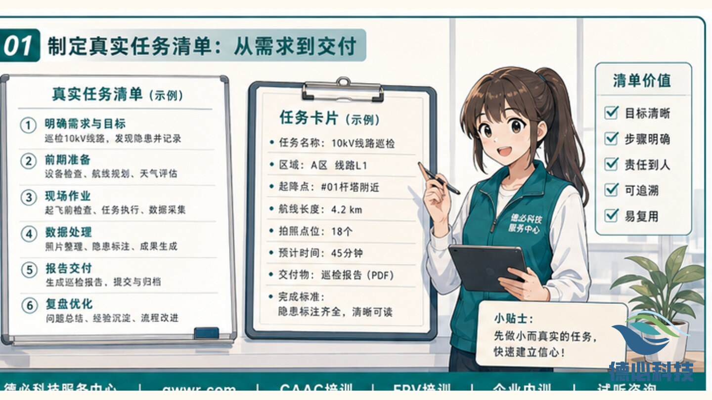 无人机培训结课后怎么用,先列真实任务