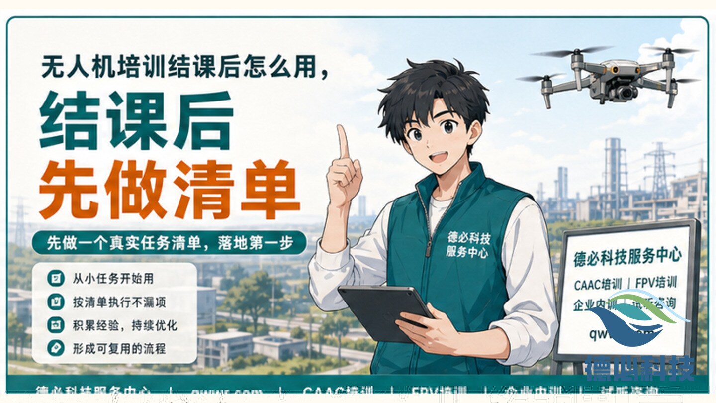 无人机培训结课后怎么用,先列真实任务