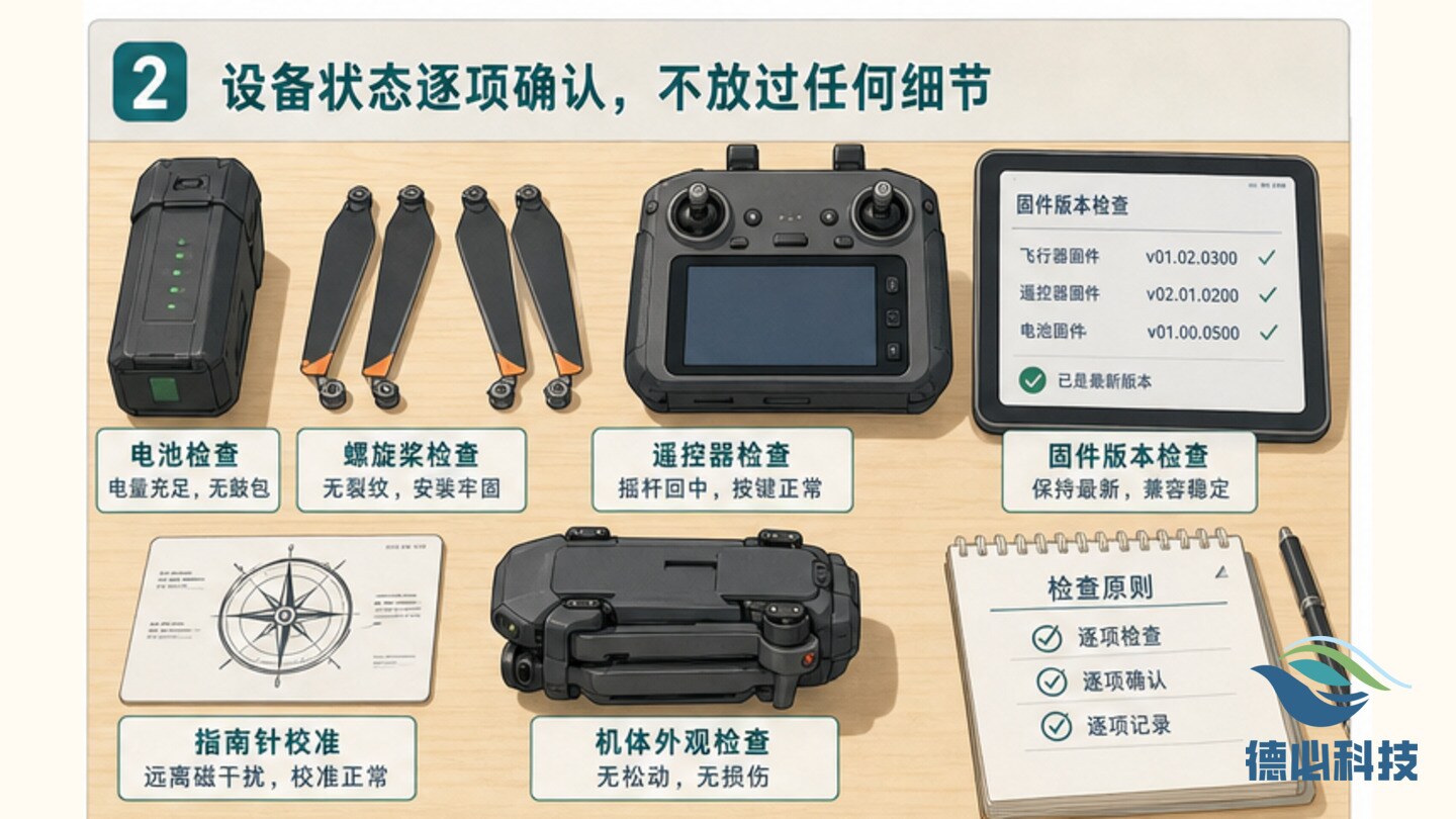 无人机飞前检查表怎么做,先固定十项