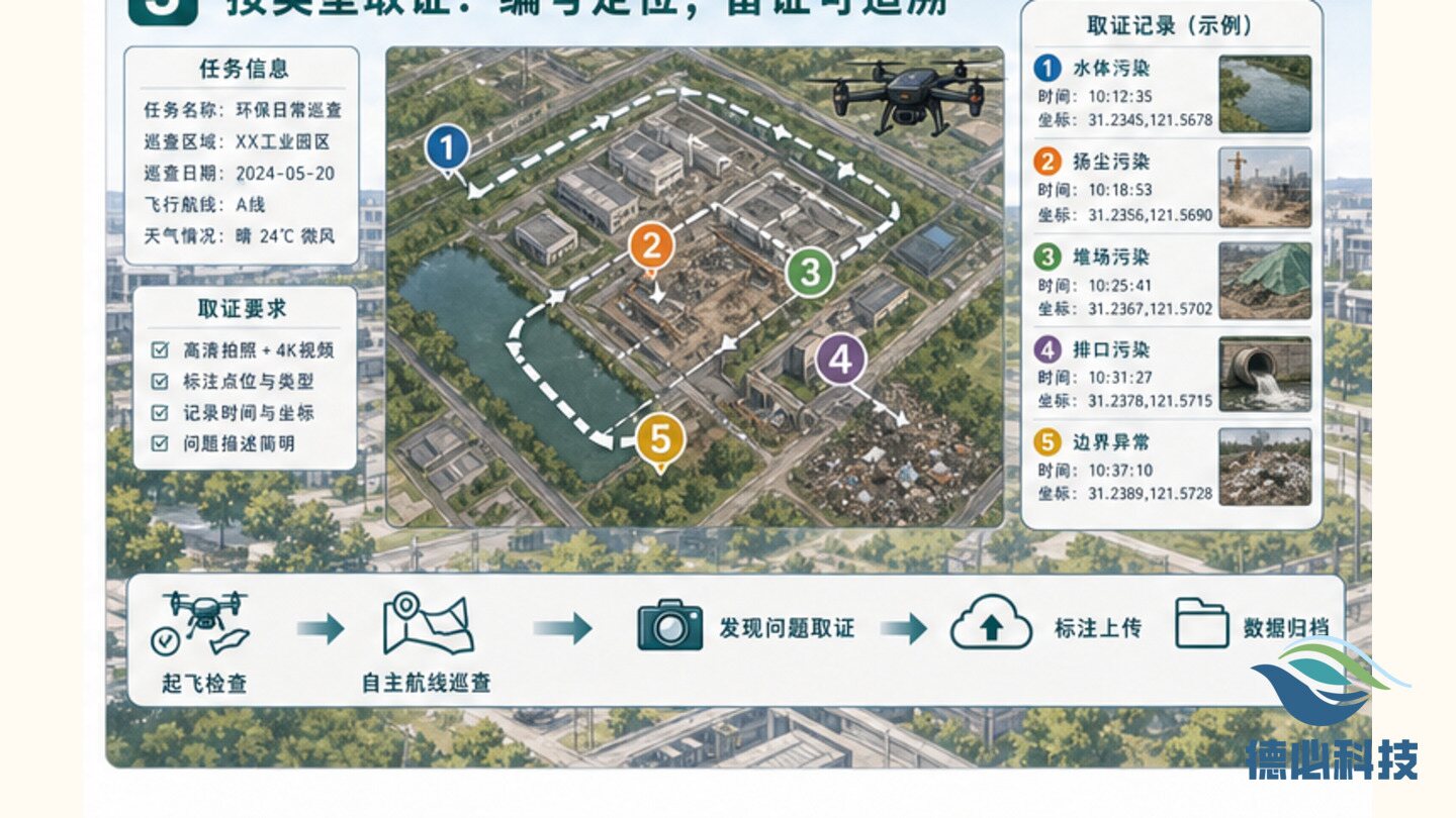 无人机环保巡查怎么落地,先分污染类型