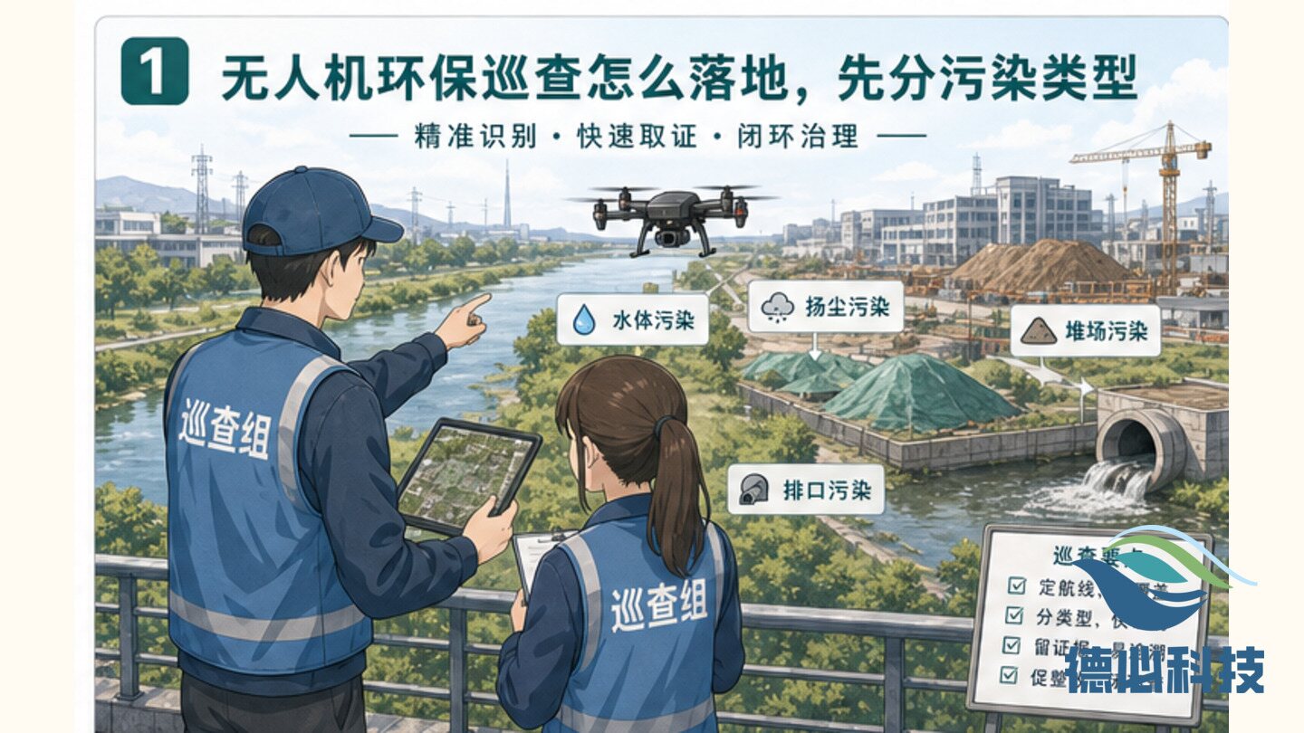 无人机环保巡查怎么落地,先分污染类型