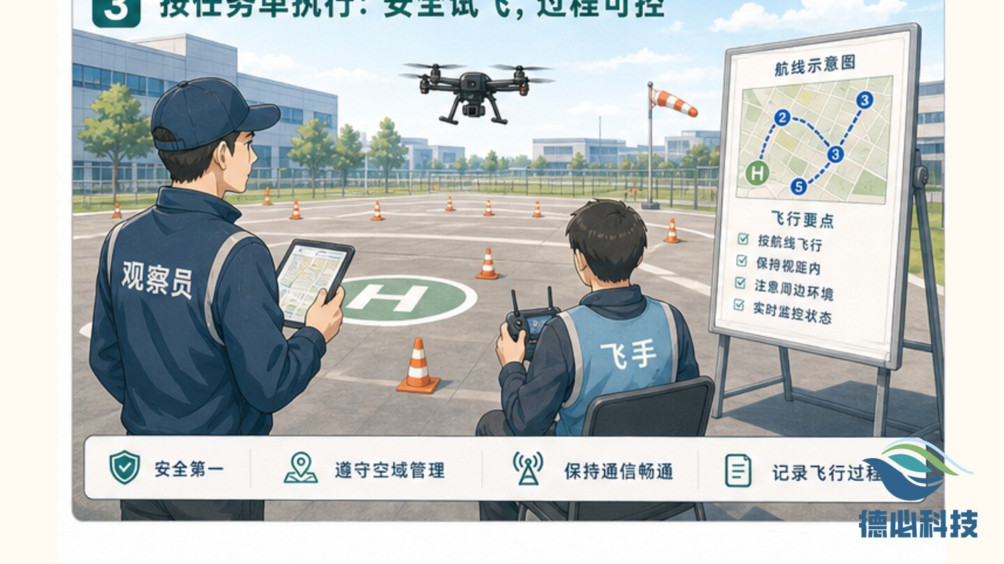 无人机企业试飞怎么安排,先定一页任务单