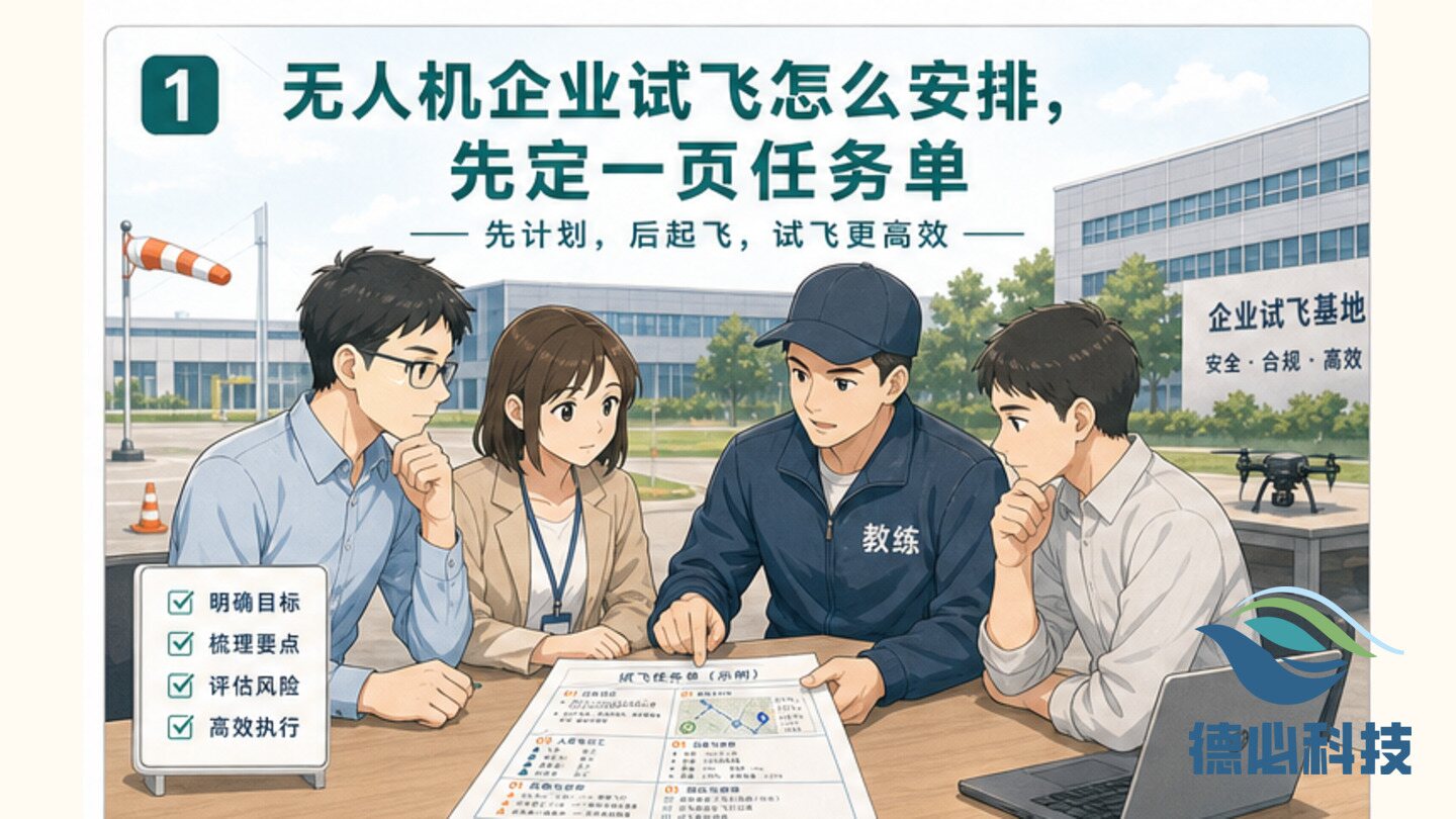 无人机企业试飞怎么安排,先定一页任务单