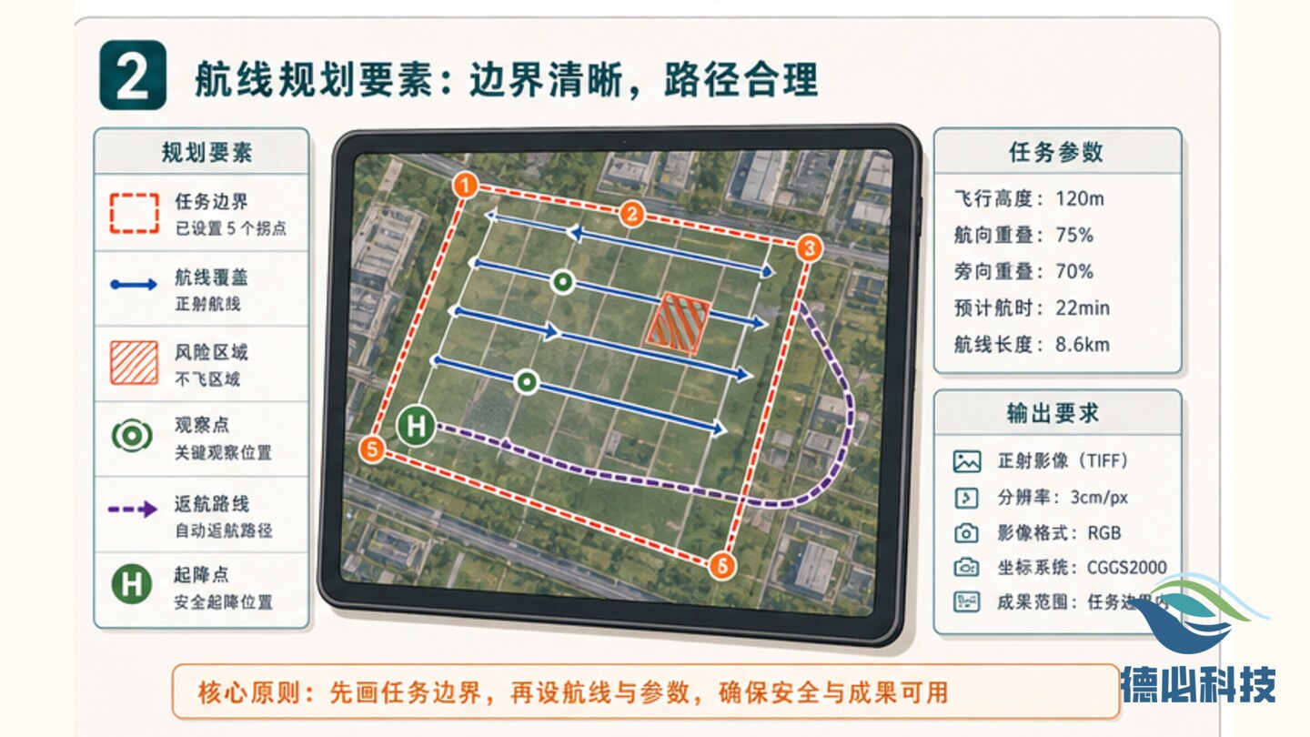 无人机航线规划怎么学,先画任务边界