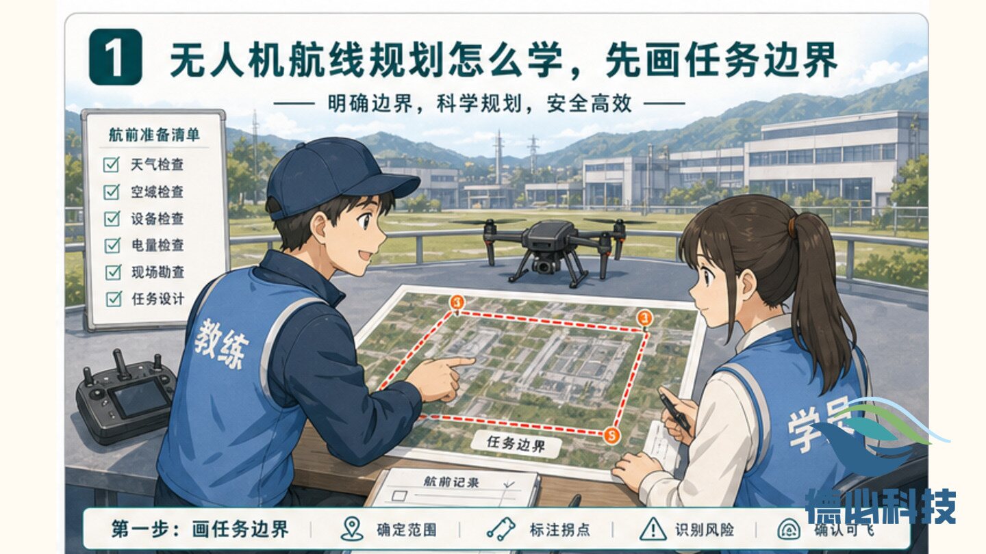 无人机航线规划怎么学,先画任务边界