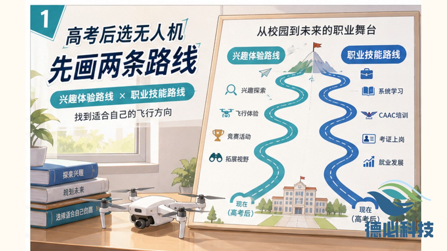 高考后选无人机,先画两条路线