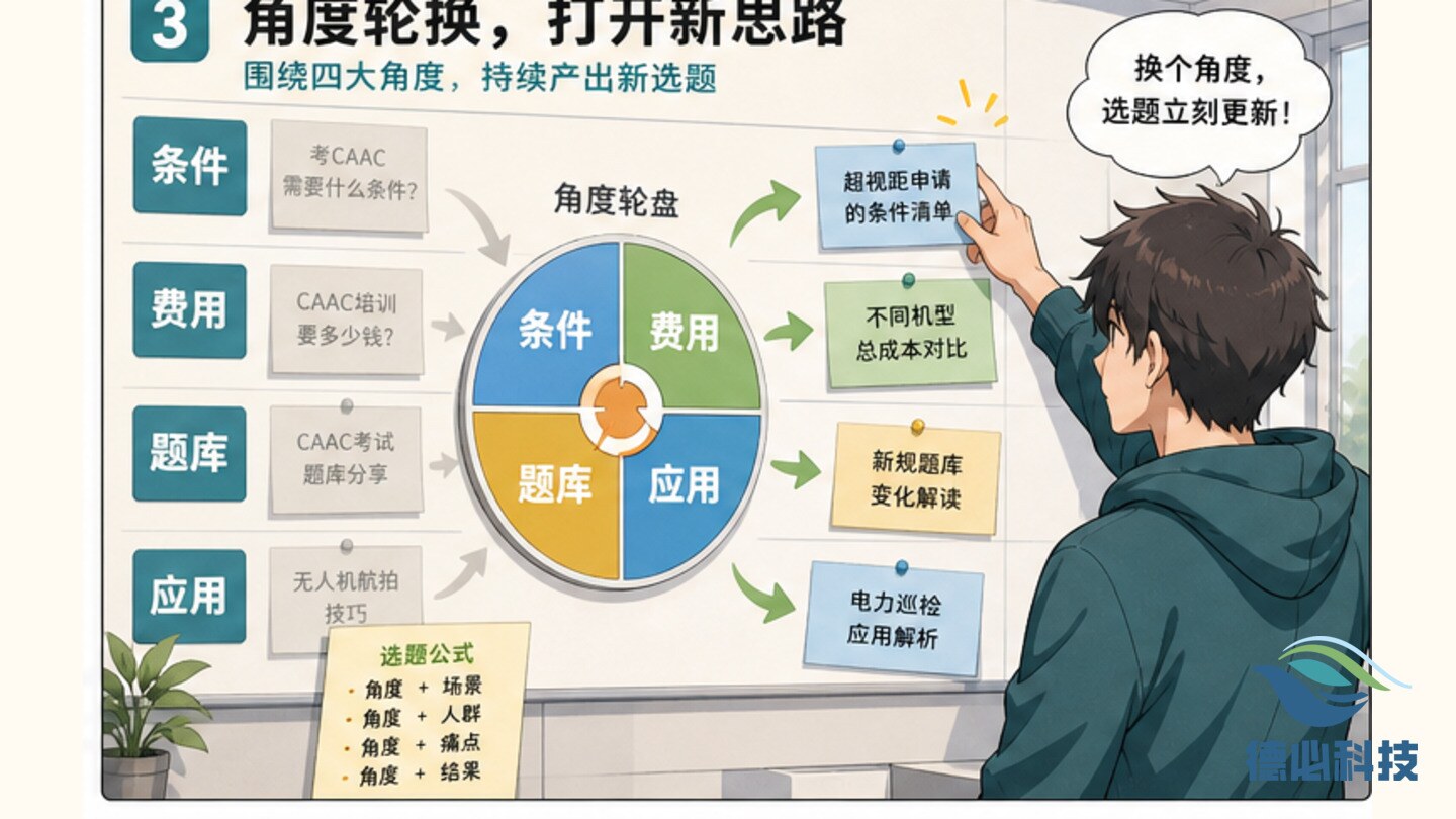 无人机选题重复,先换内容角度