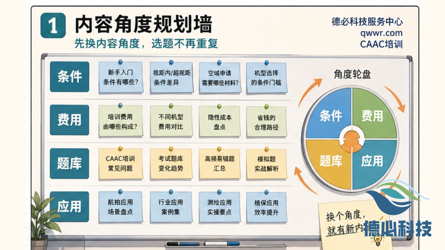 无人机选题重复,先换内容角度