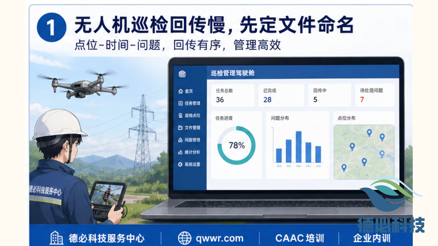 无人机巡检回传慢,先定文件命名