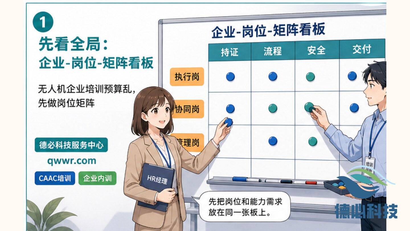 无人机企业培训预算乱，先做岗位矩阵