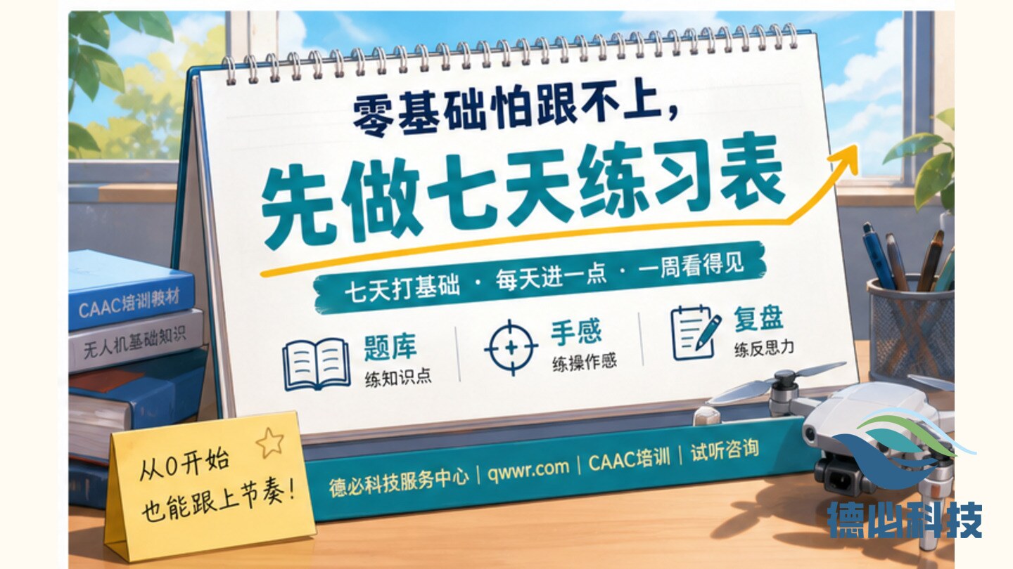 零基础怕跟不上,先做七天练习表