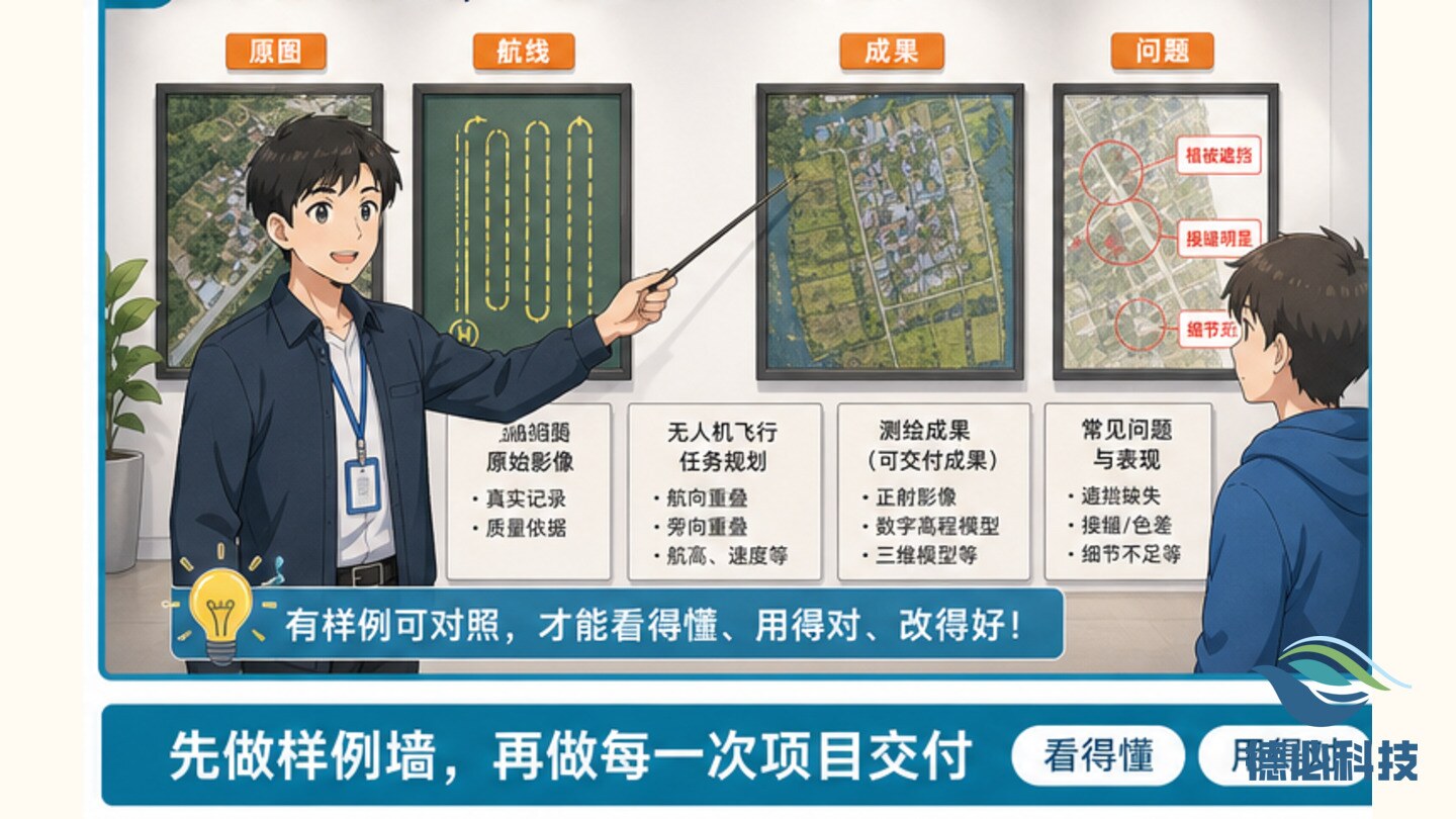 无人机测绘成果看不懂，先做样例墙