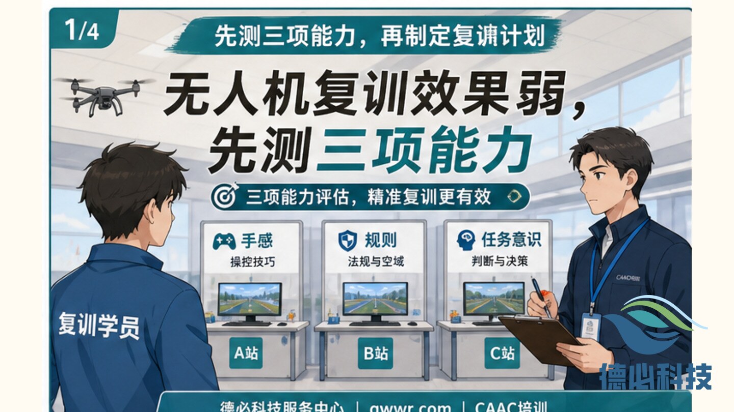 无人机复训效果弱，先测三项能力