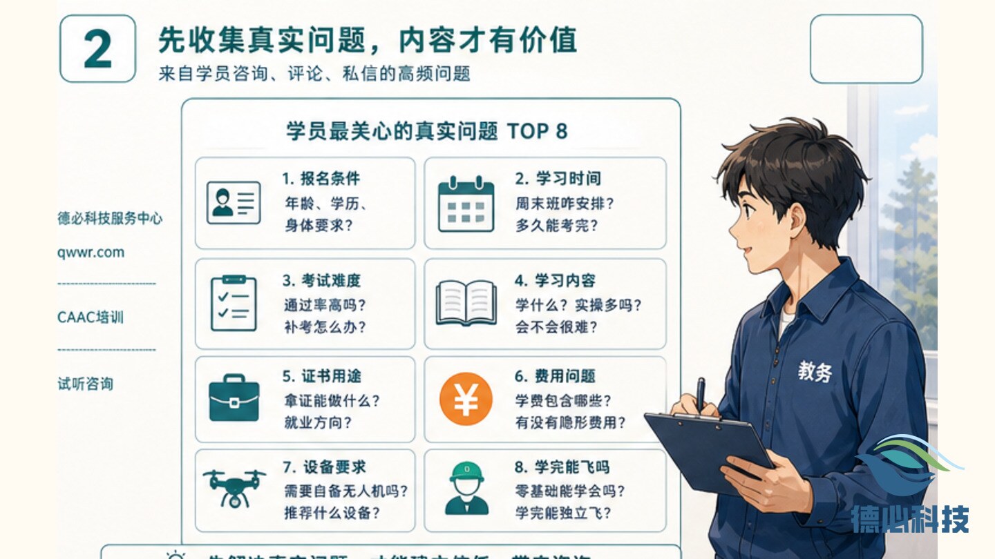 无人机招生朋友圈,先写真实问题