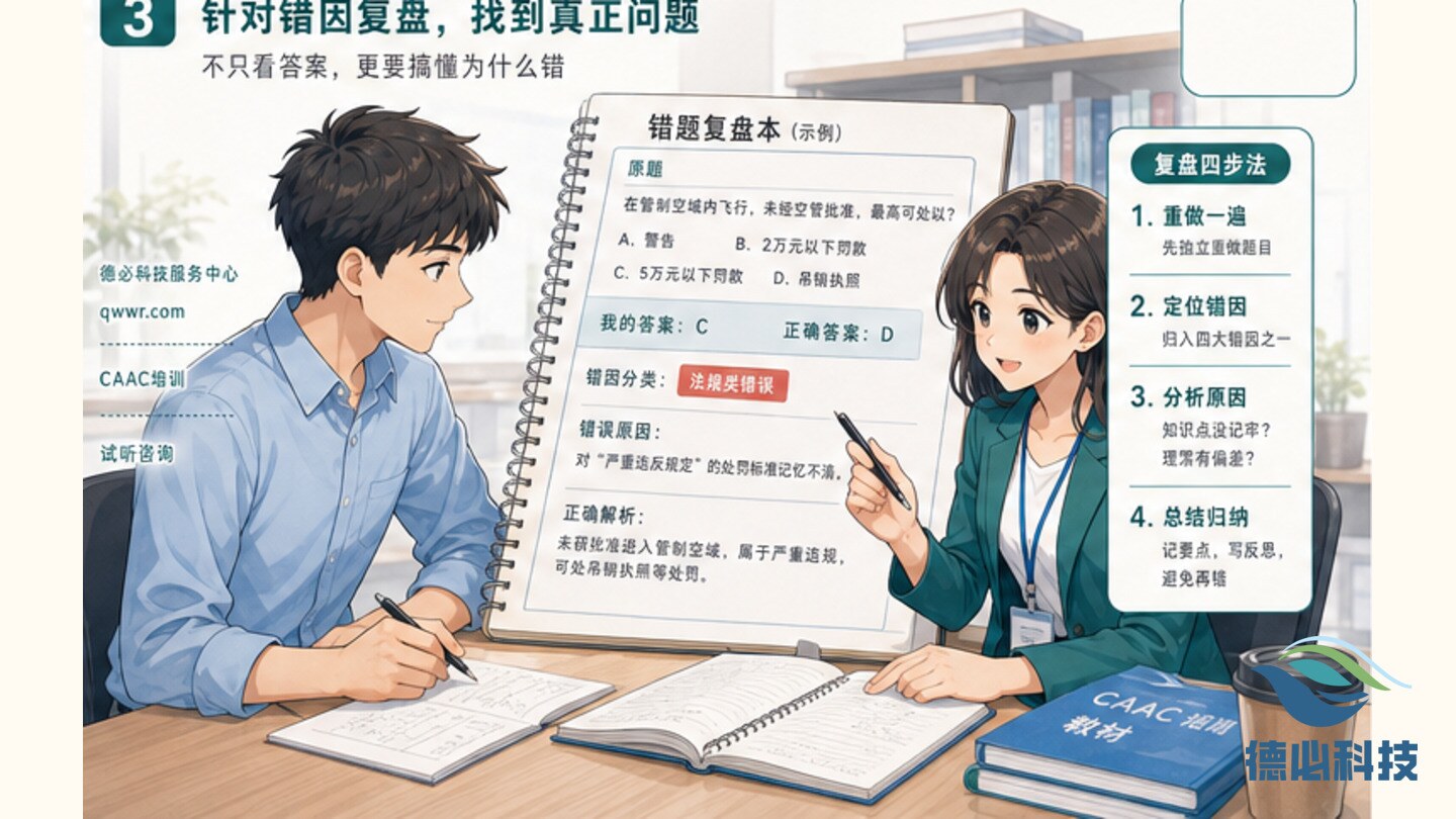 无人机题库刷了忘,先按错因分类