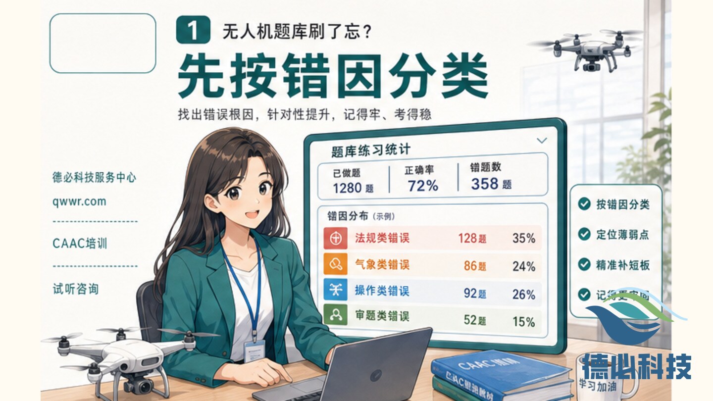 无人机题库刷了忘,先按错因分类