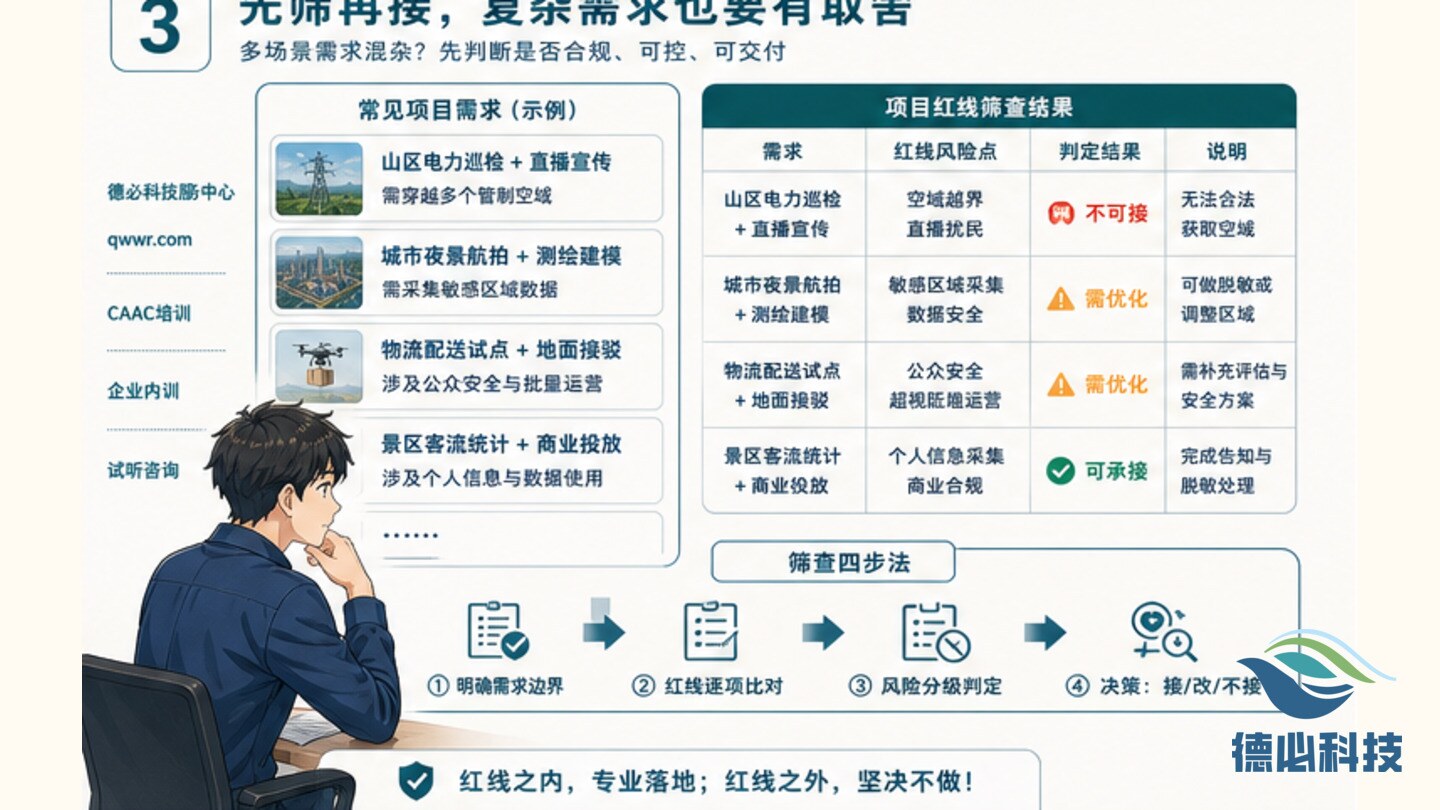 低空应用项目杂,先做红线清单