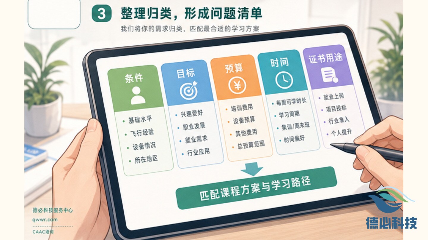 无人机咨询话术散,先建问题清单