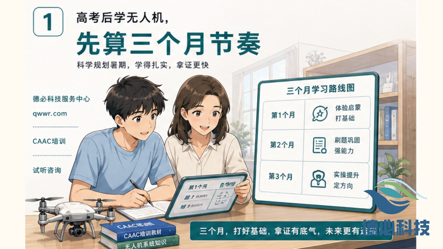 高考后学无人机,先算三个月节奏