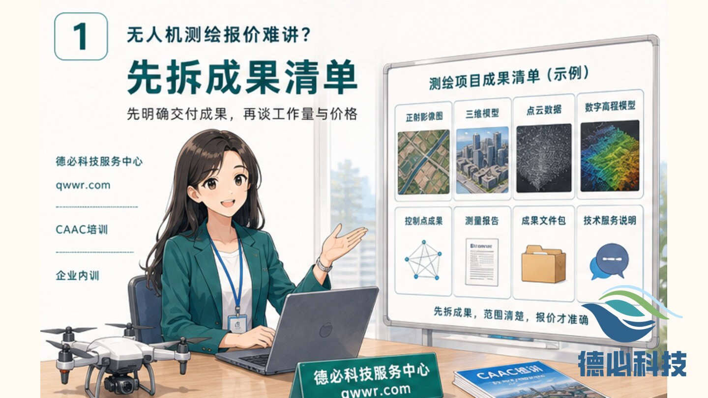 无人机测绘报价难讲,先拆成果清单
