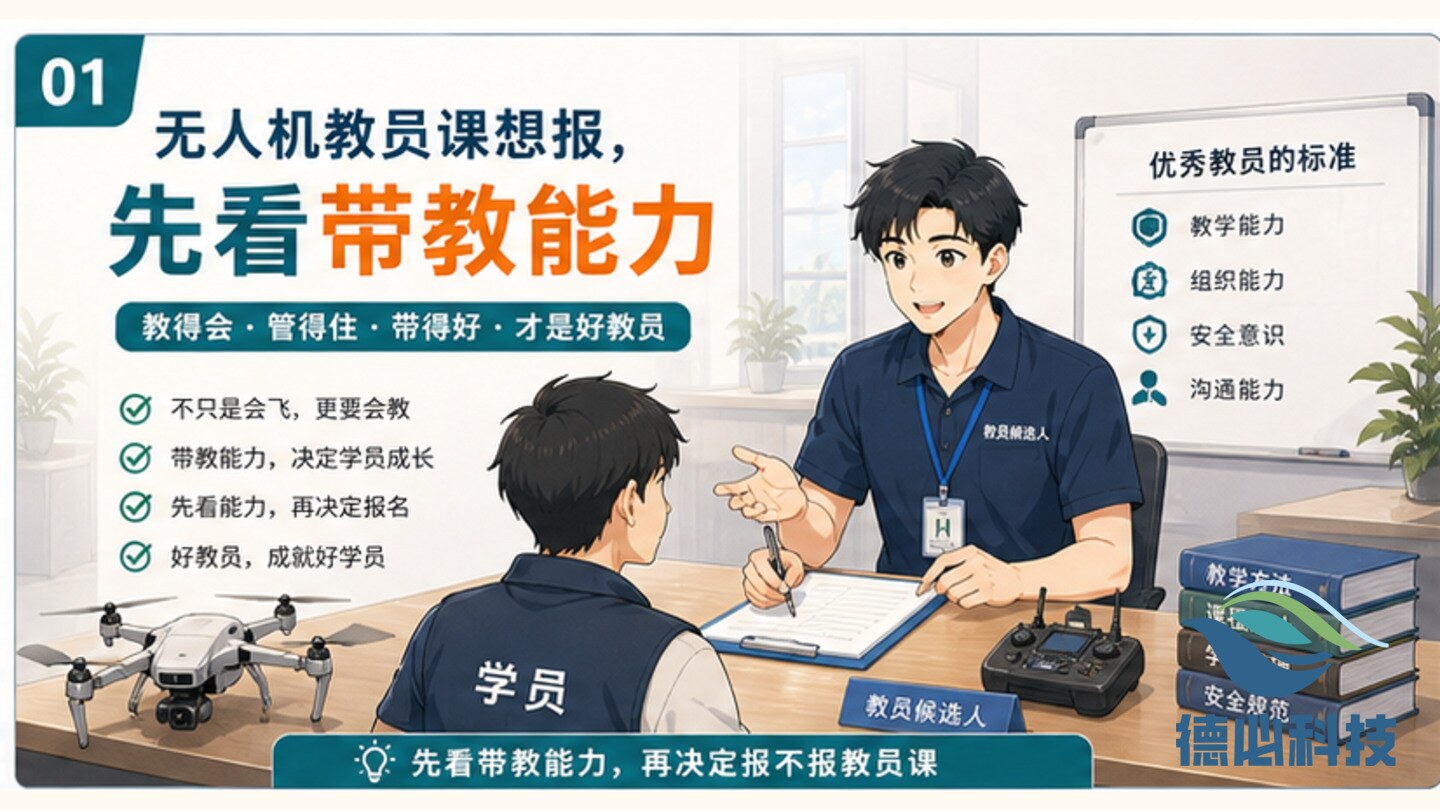 无人机教员课想报,先看带教能力
