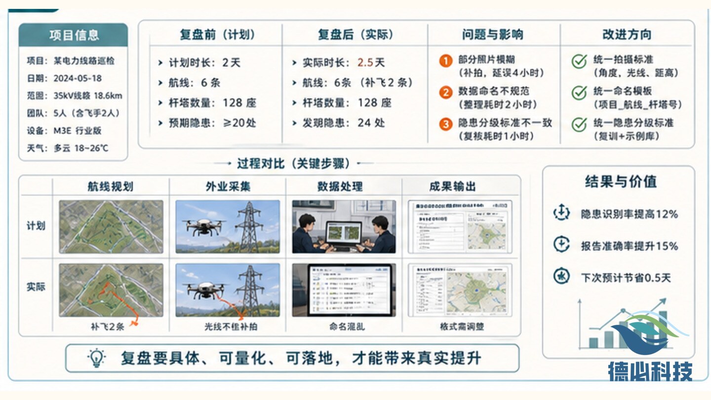 无人机项目复盘空泛，先定复盘表
