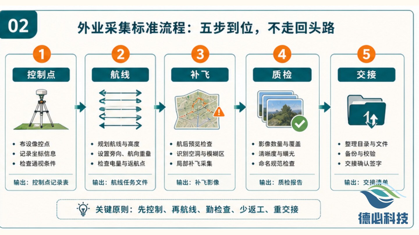 无人机测绘外业乱,先排采集顺序