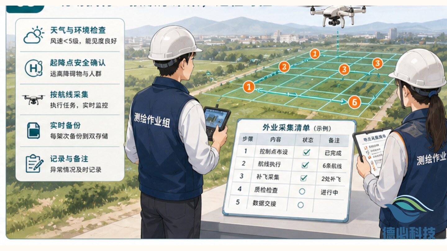 无人机测绘外业乱,先排采集顺序