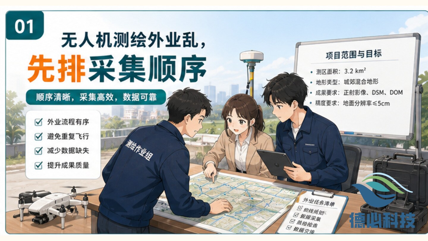 无人机测绘外业乱,先排采集顺序