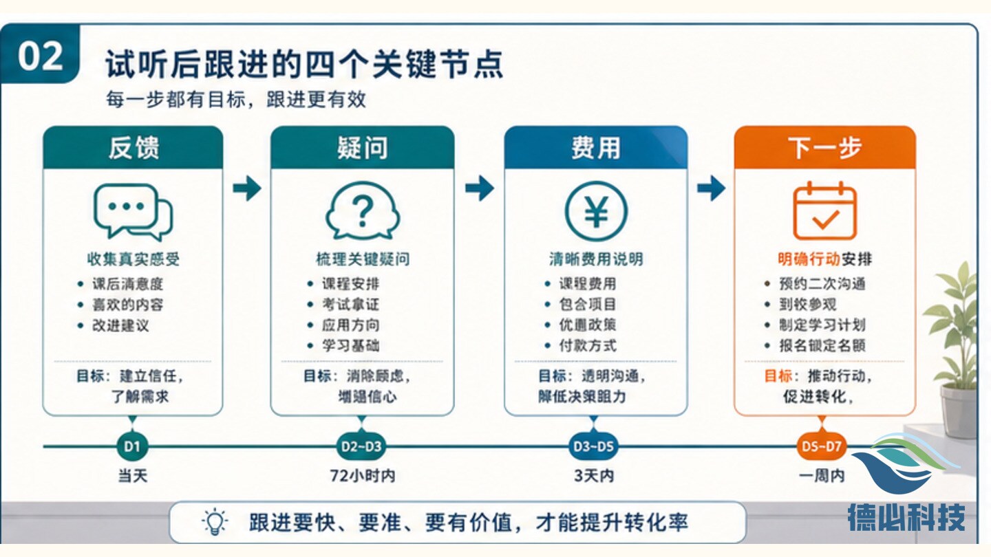 无人机试听后不转化，先补跟进节点