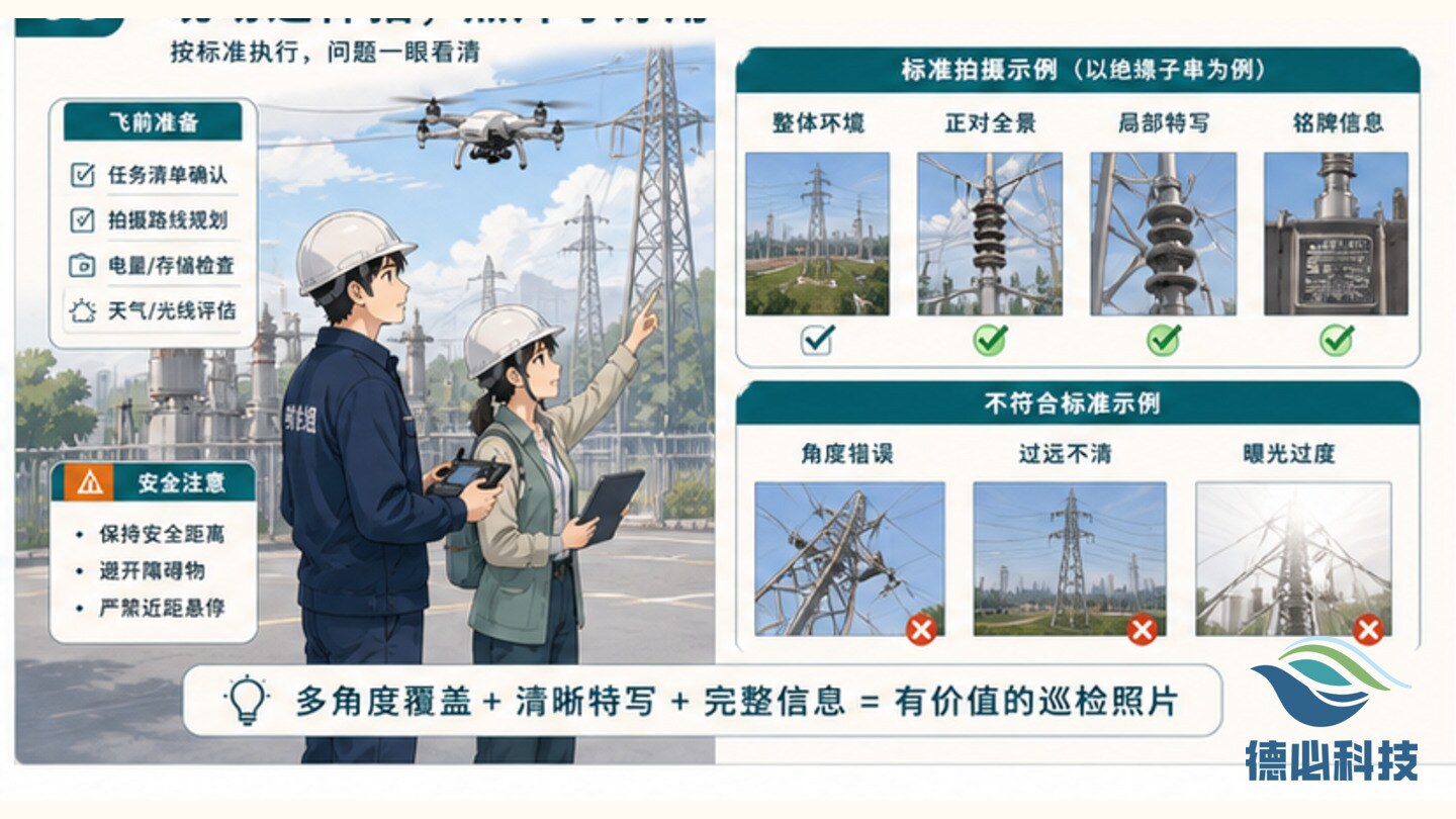 无人机巡检照片难用,先定拍摄标准