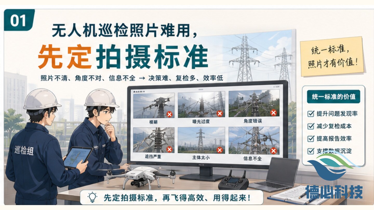 无人机巡检照片难用,先定拍摄标准