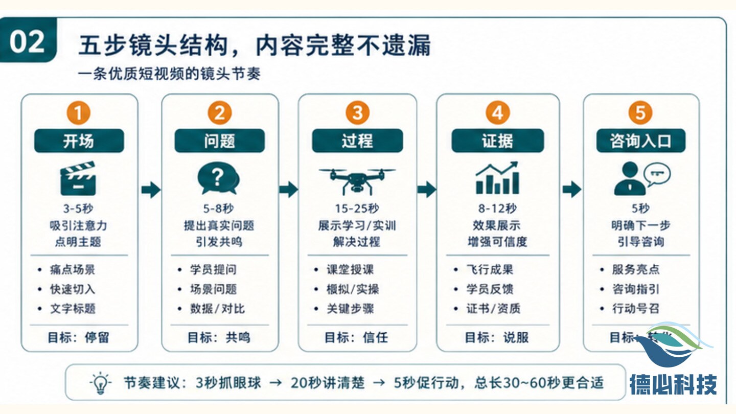 无人机短视频脚本散,先定镜头表