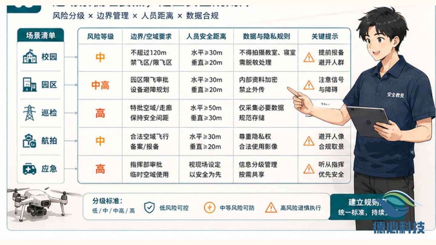 低空安全培训泛,先做场景清单